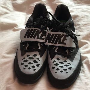 Nike Throwing Shoes, Black & Grey, Size 7.5